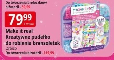 Make it real Kreatywne pudełko do robienia bransoletek promocja w Leclerc