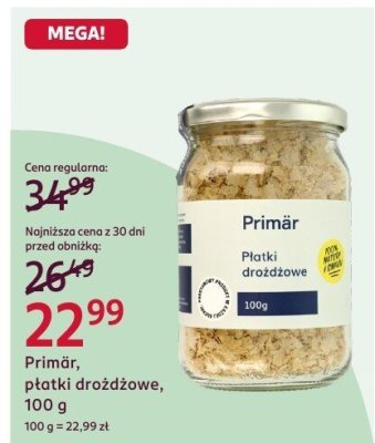 Płatki drożdżowe Primár, 100 g promocja w Rossmann