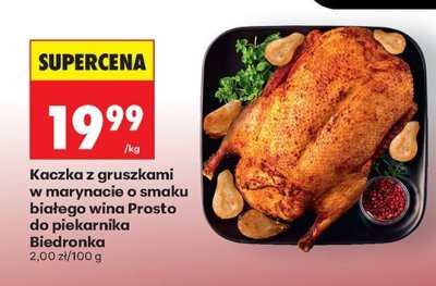 Kaczka z gruszkami w marynacie o smaku białego wina Prosto do piekarnika Biedronka promocja w Biedronka