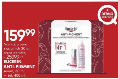 EUCERIN ANTI-PIGMENT serum 30 ml + żel 400 ml promocja w Super-Pharm