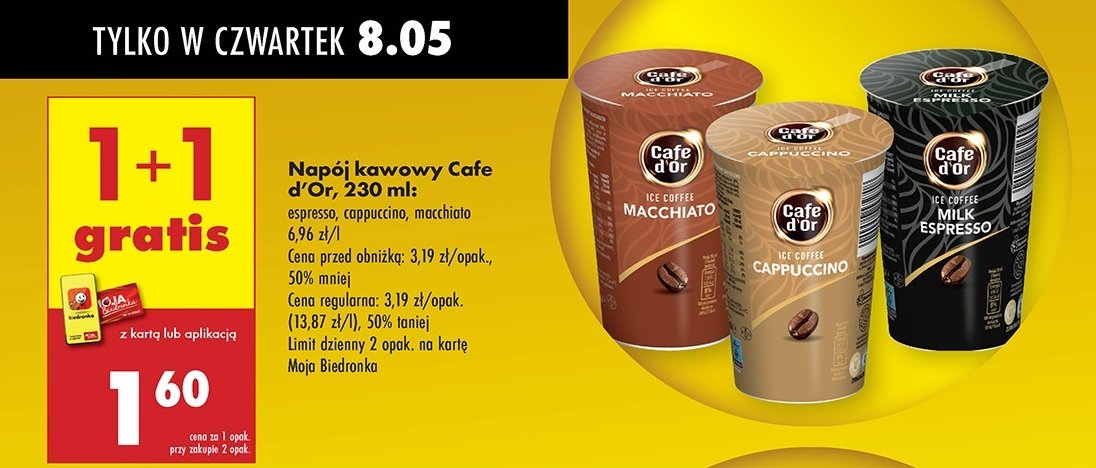 Nap贸j kawowy cappuccino Cafe d'or promocja
