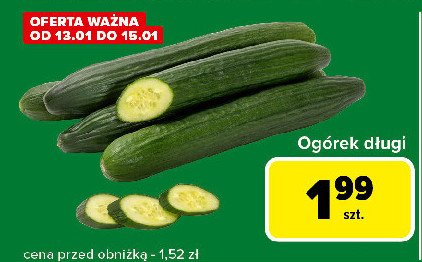 Ogórek długi promocja w Carrefour Express