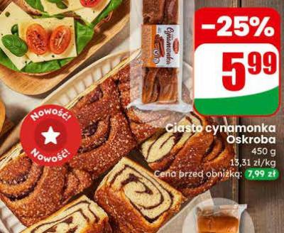 Ciasto cynamonka  promocja w Dino