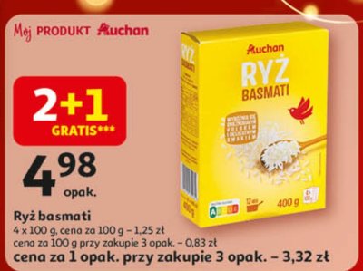Ryż basmati Auchan promocja w Auchan