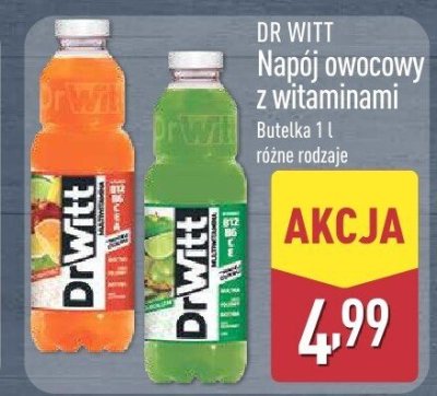 Napój owocowy z witaminami promocja w Aldi