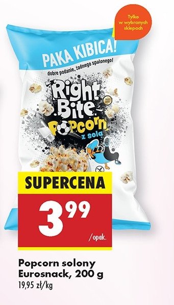 Popcorn solony Eurosnack promocja w Biedronka