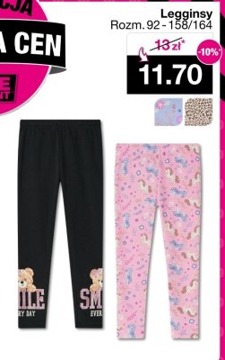 Legginsy Rozm. 92 - 158/164 promocja w Woolworth