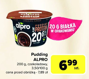 Pudding proteinowy czekoladowy Alpro promocja w Carrefour Market