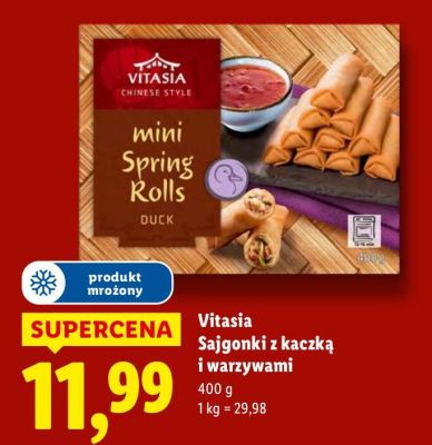 Sajgonki z kaczką i warzywami 400 g Vitasia promocja w Lidl