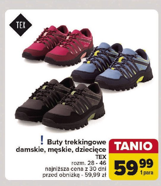 Buty dziecięce trekkingowe Tex promocja