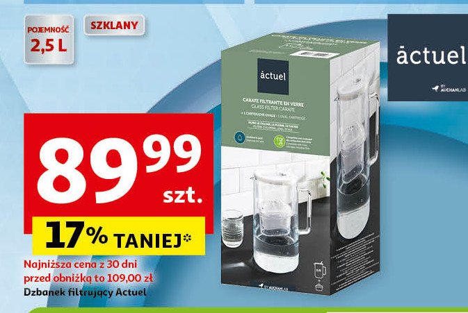 Dzbanek filtrujący 2.5 l Actuel promocja