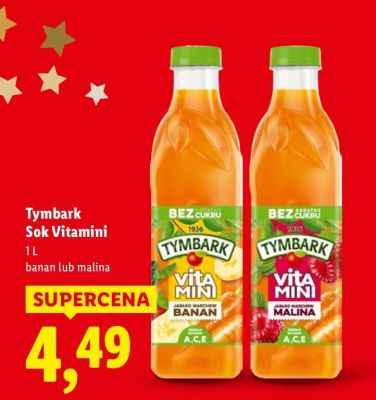 Sok Vitamini malina promocja w Lidl