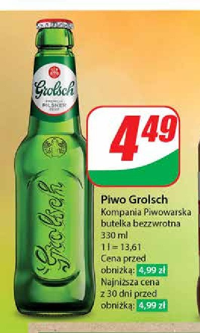 Piwo Grolsch promocja