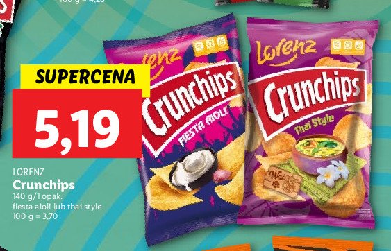 Chipsy meksykańska serowa fiesta Crunchips x-cut Crunchips lorenz promocja