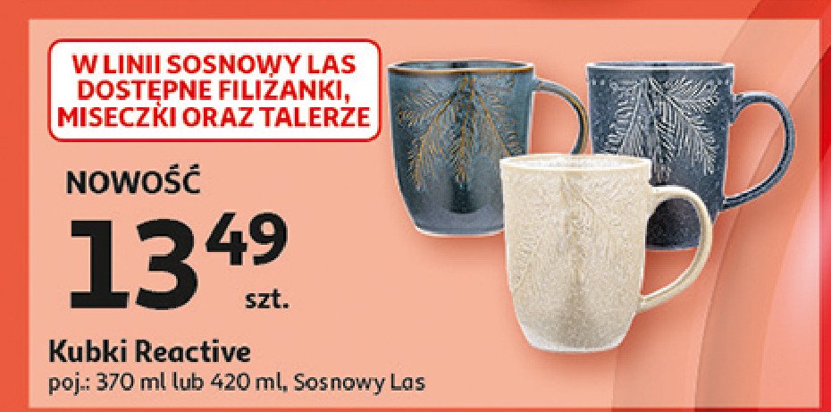 Kubek sosnowy las 420 ml Altom design promocja w Auchan