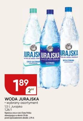Woda Jurajska wybrany asortyment promocja w Chata Polska