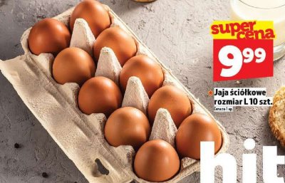 Jaja śniadkowe rozmiar L 10 szt. promocja w TOPAZ