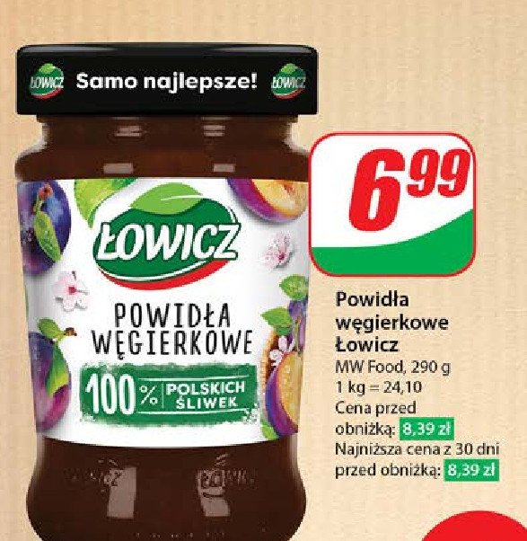 Powidła węgierkowe Łowicz promocja
