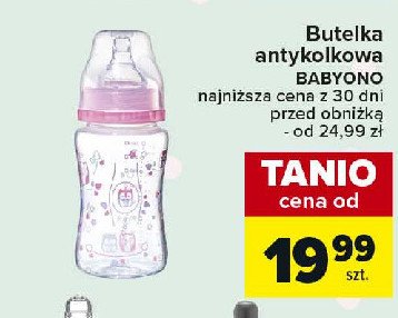 Butelka antykolkowa 120 ml Babyono promocja