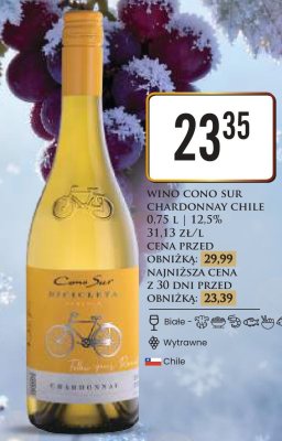 Wino Chardonnay Chile promocja w Dino