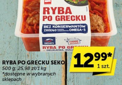Ryba po grecku Seko promocja w ABC