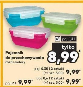 Pojemnik prostokątny 600 ml promocja