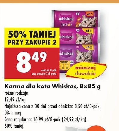 Karma dla kota kolekcja wiejskich smaków Whiskas tasty mix promocja w Biedronka