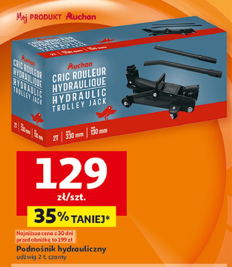 Podnośnik hydrauliczny Auchan promocja w Auchan