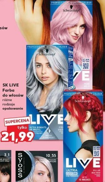 Krem koloryzujący red Schwarzkopf live ultra brights promocja