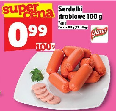 Serdelki drobiowe Yano promocja w TOPAZ