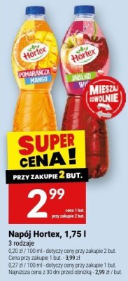 Napój Hortex, 1,75 l promocja w Twój Market