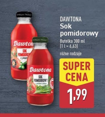 Sok pomidorowy z selerem naciowym Dawtona promocja w Aldi