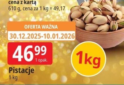 Pistacje 1 kg Leclerc promocja w Leclerc