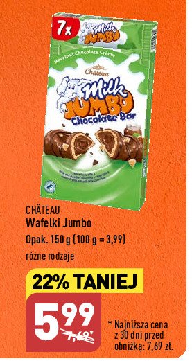 Baton milk jumbo orzechowo-czekoladowy Chateau Chateau (aldi) promocja