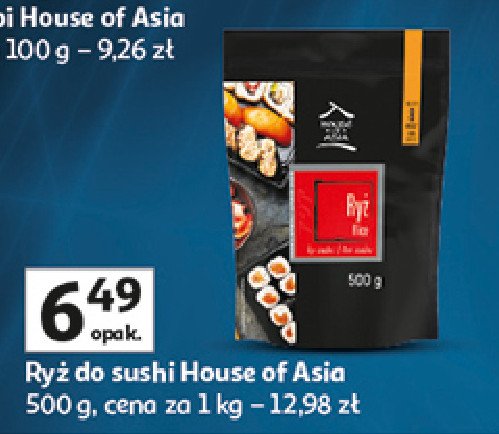 Ryż do sushi House of asia promocja w Auchan