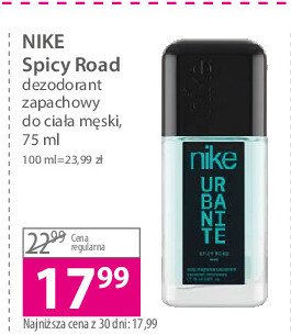 Dezodorant spicy road NIKE URBANITE promocja