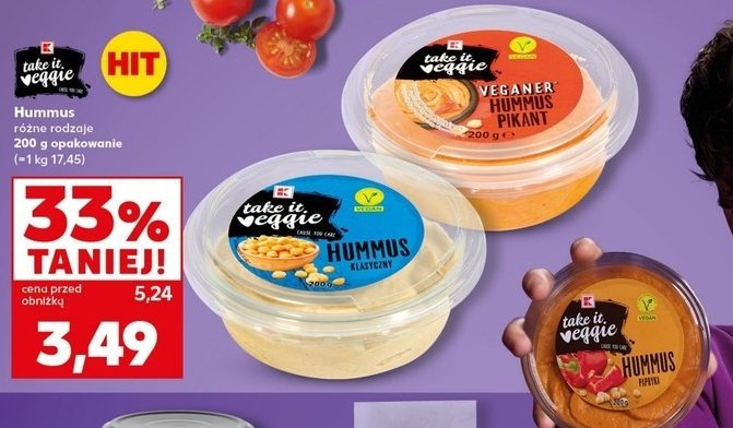 Hummus paprykowy K-take it veggie promocja