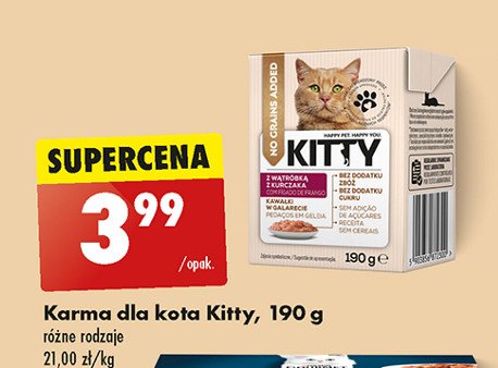 Karma dla kota z wątróbką z kurczaka Kitty promocja