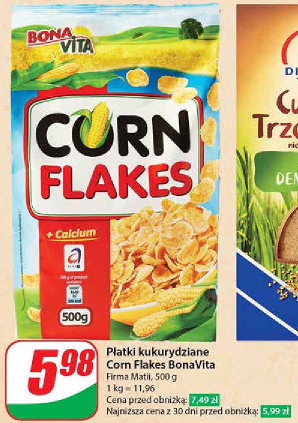 Płatki corn flakes Bona vita promocja