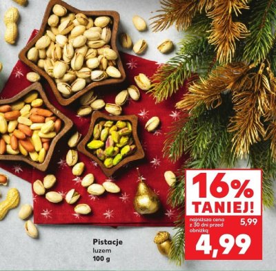 Pistacje luzem promocja w Kaufland