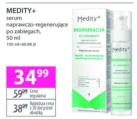 Serum naprawczo- regenerujące Medity+ regeneracja promocja