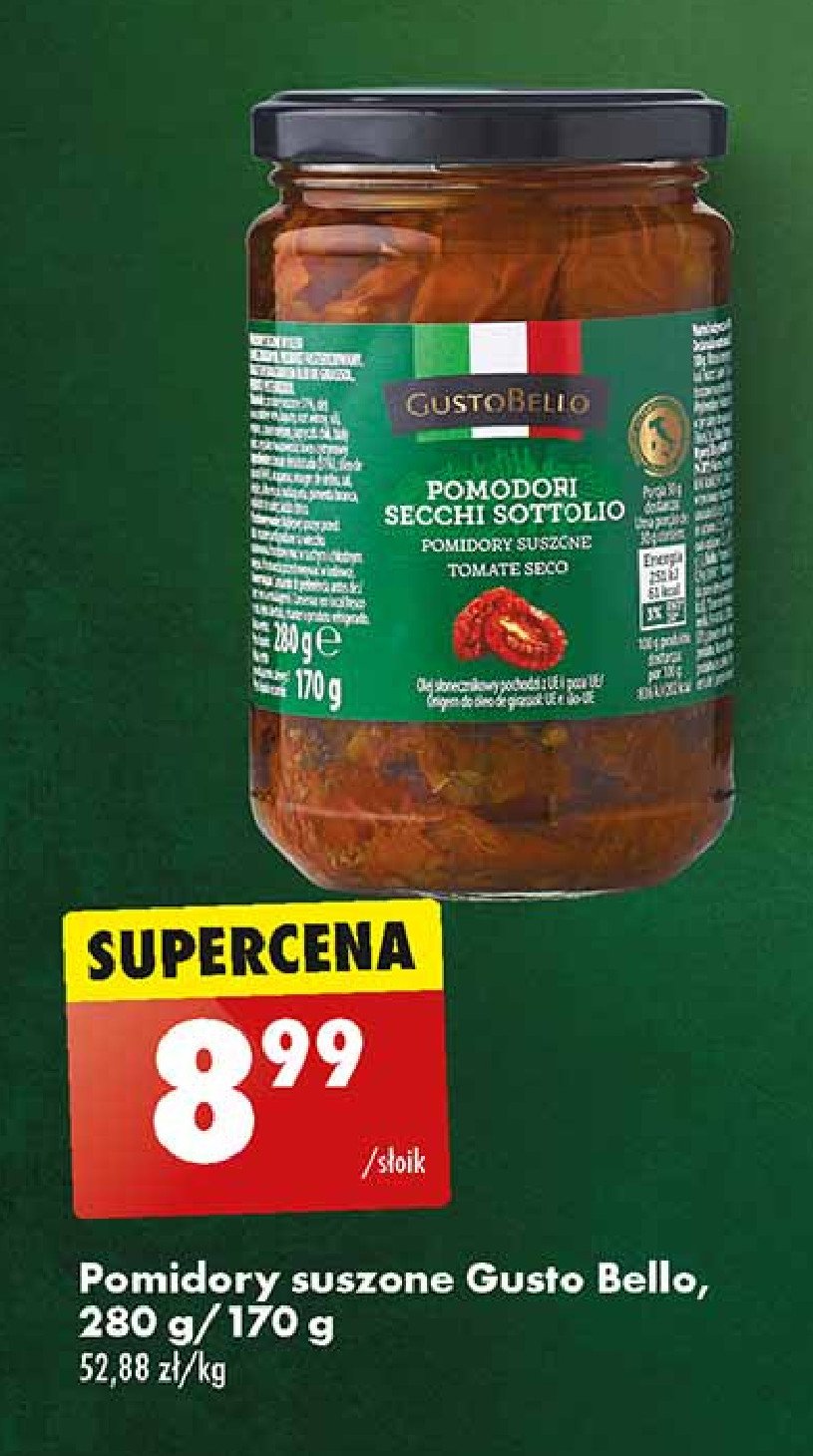 Pomidory suszone Gustobello promocja