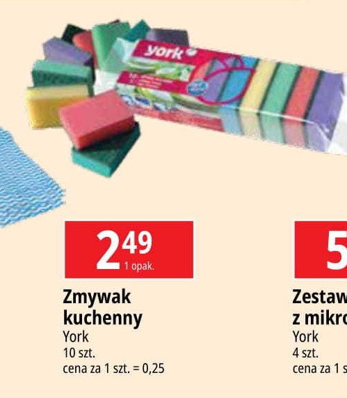 Zmywaki kuchenne midi York promocja w Leclerc