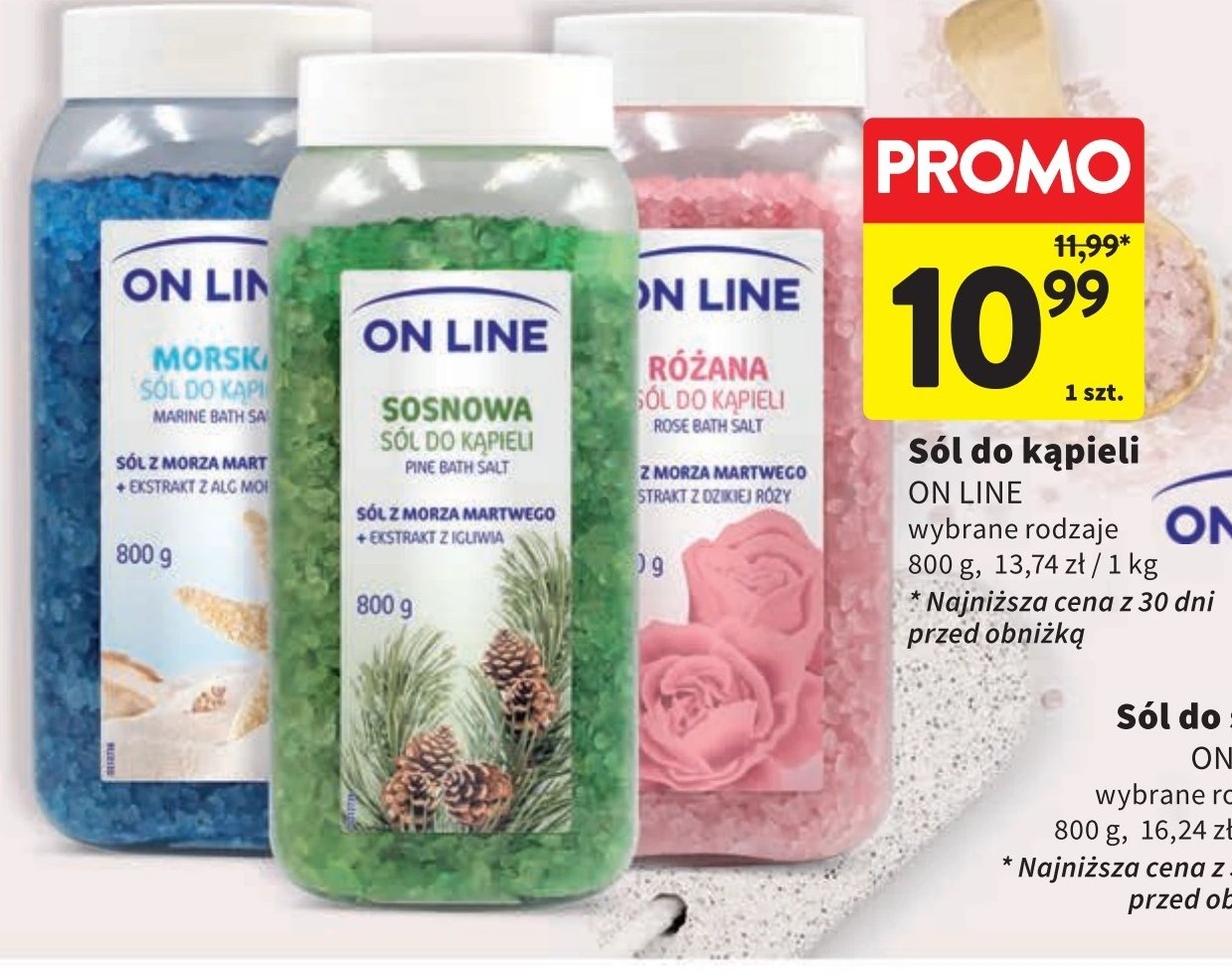 Sól do stóp sosnowa On line promocja w Intermarche