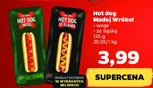 Hot dog wege Madej & wróbel promocja