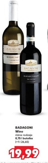 Wino Badagoni alazani valley promocja w Kaufland