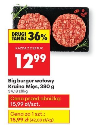 Big burger wołowy  promocja w Biedronka