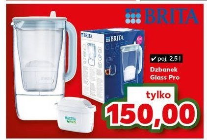 Dzbanek filtrujący glass 2.5 l Brita promocja w Kaufland