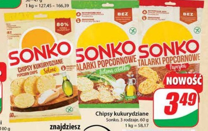 Talarki popcornowe z papryką Sonko promocje