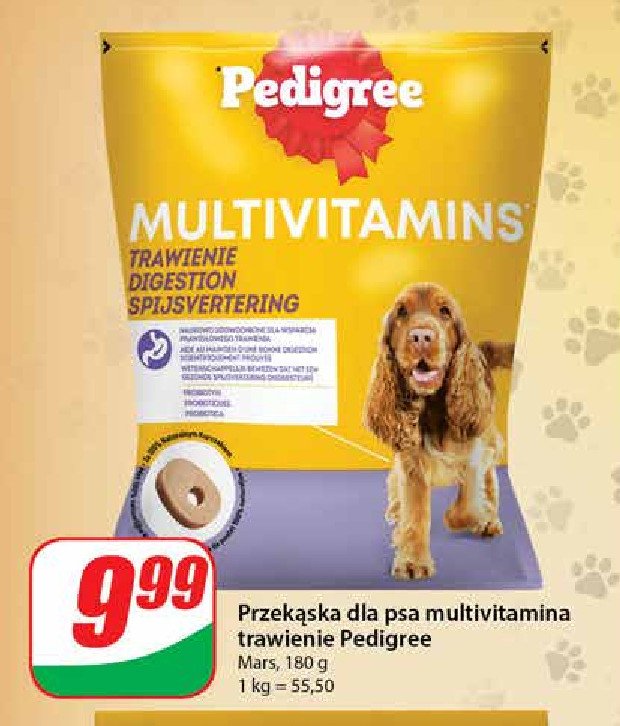 Przysmaki na trawienie Pedigree multivitamins promocja w Dino